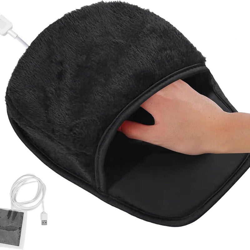 Podgrzewana podkładka pod mysz USB – ogrzewacz dłoni do myszy, zapewniający dużą przestrzeń – zimowy ogrzewacz dłoni do komputera