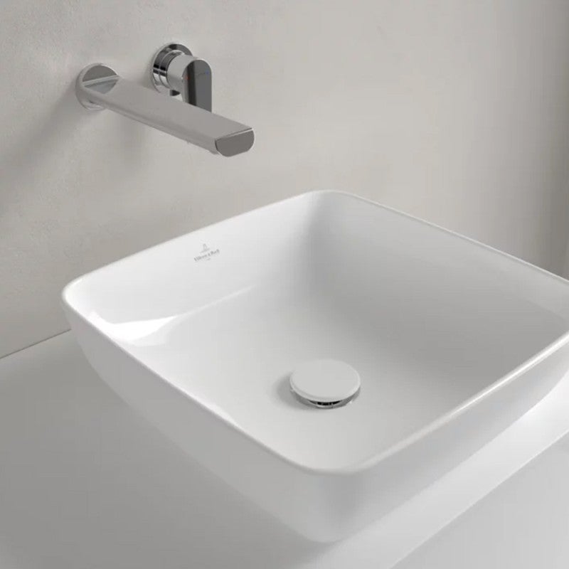 Vasque carrée à poser VILLEROY ET BOCH Artis Stone White ceramic plus - 7