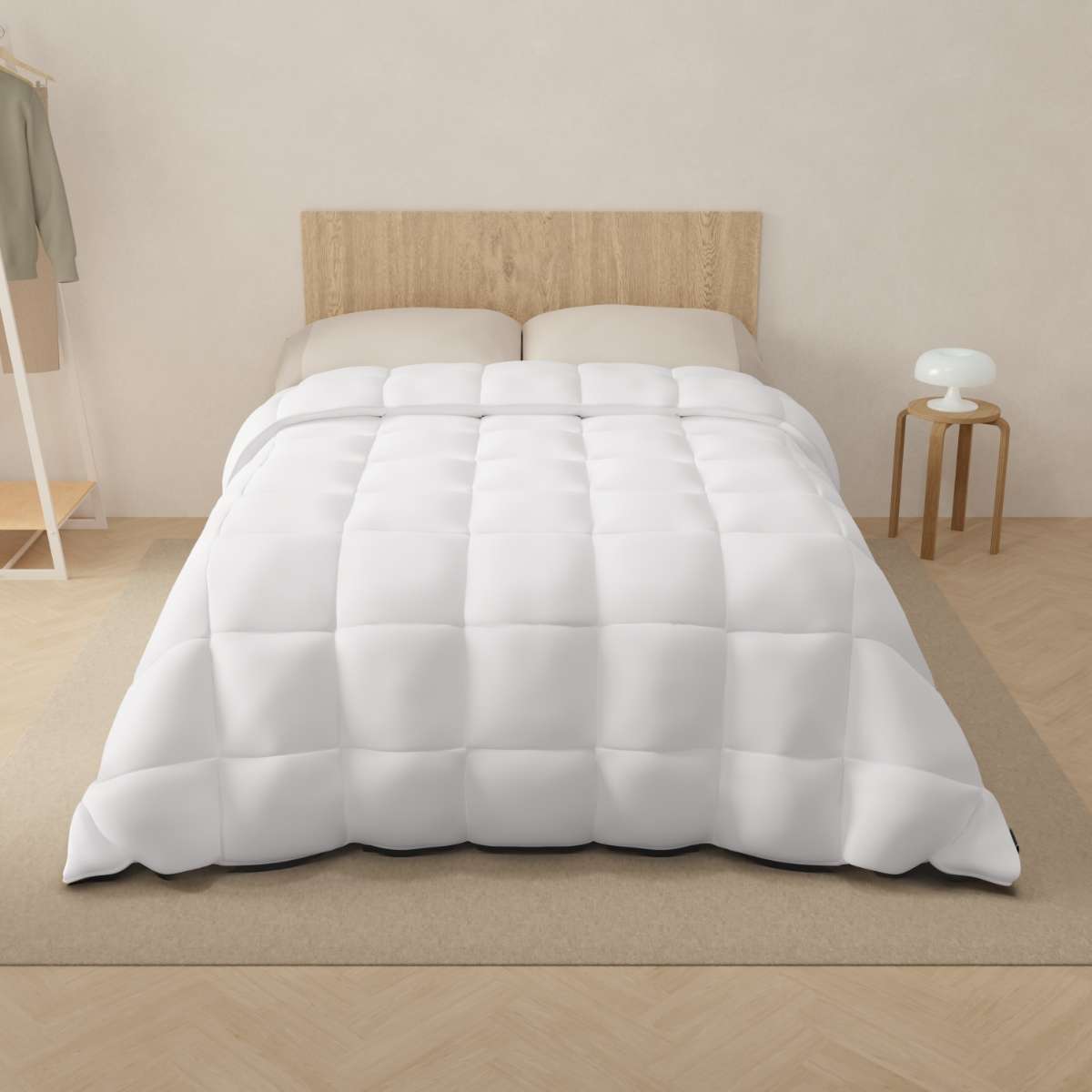 Nalui edredão 220x240cm Warmy E200 Branco Microfibra (200 gr/m²), Suave e Respirável - 2