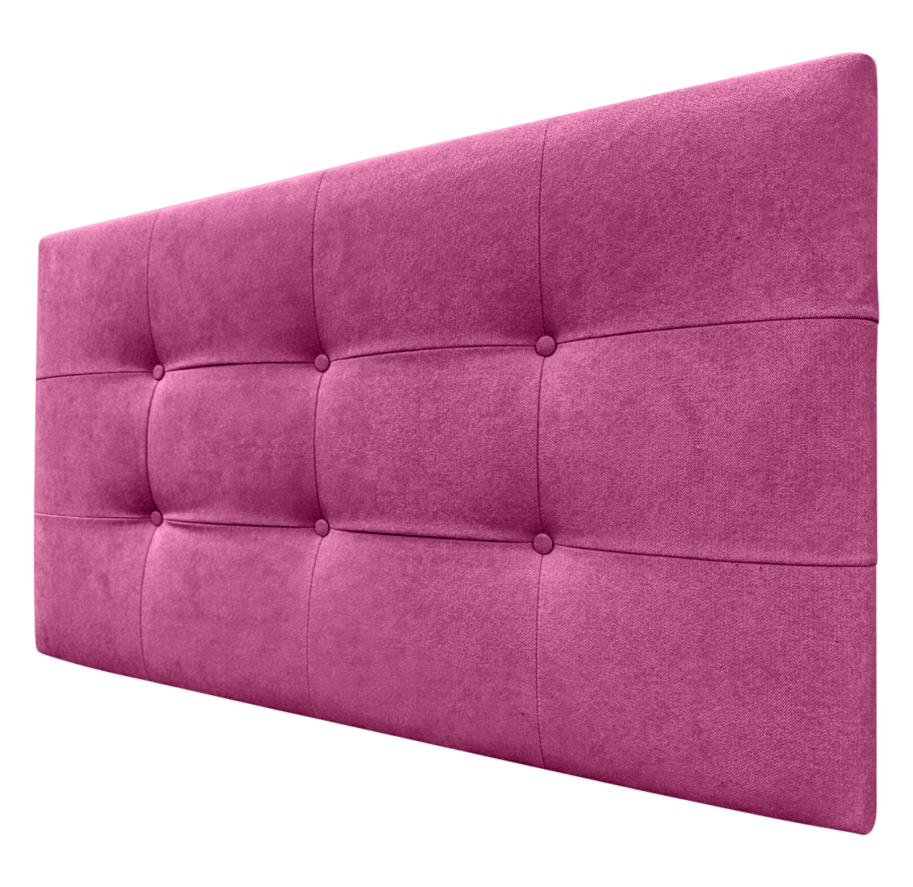 DECORQUALITY Cabecero Cama TEXAS BUTTON DELUXE Cabezal Tapizado en tejido Antimanchas Fucsia 150*70 CM - 2