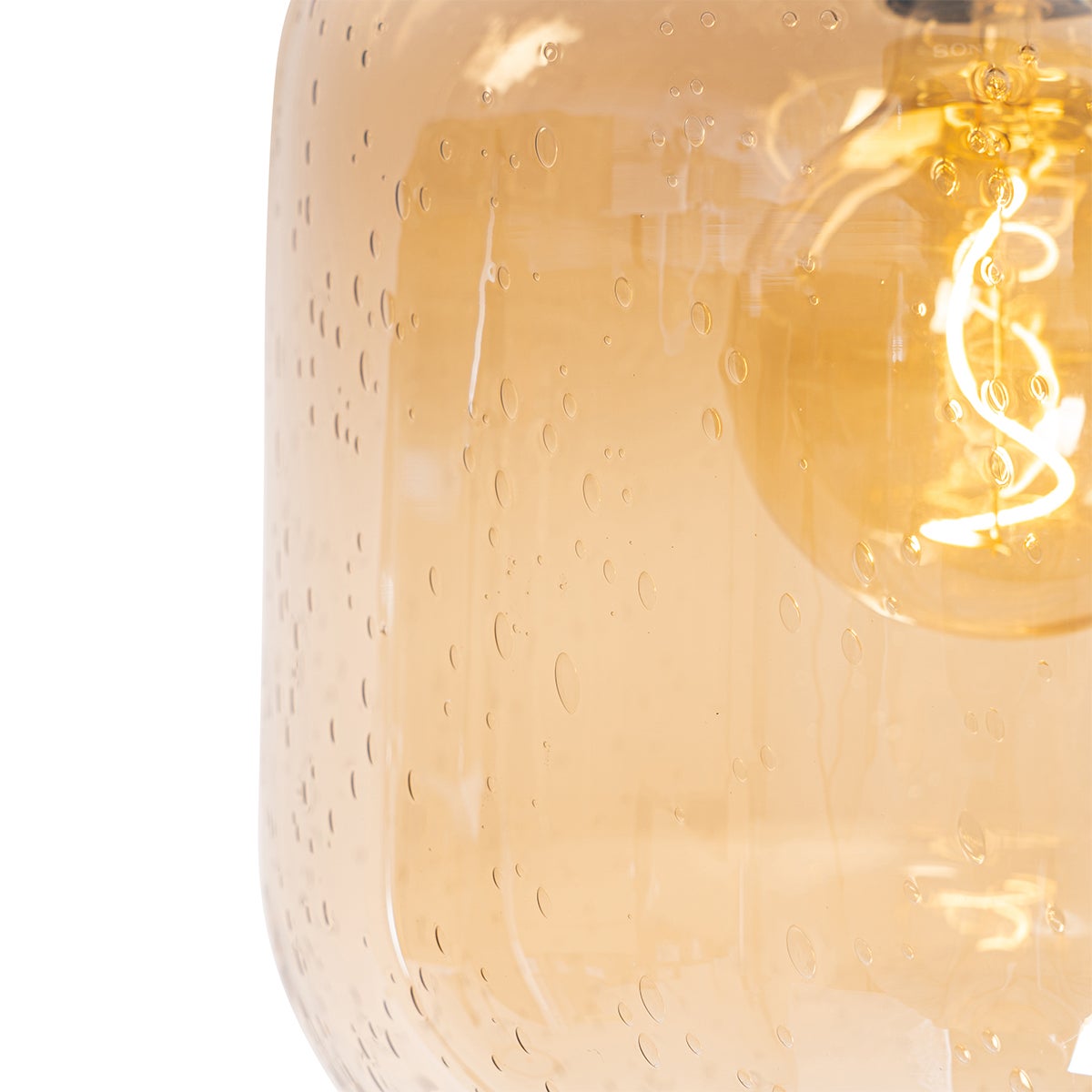 Qazqa design plafonnier - Zuzanna - orange, rond, max. 40w, e27, 25cm, idéal pour la chambre et le salon - 2