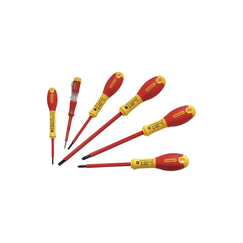 Set di 6 cacciaviti isolati 1000V STANLEY Fatmax + tester - 0-65-443 - 2