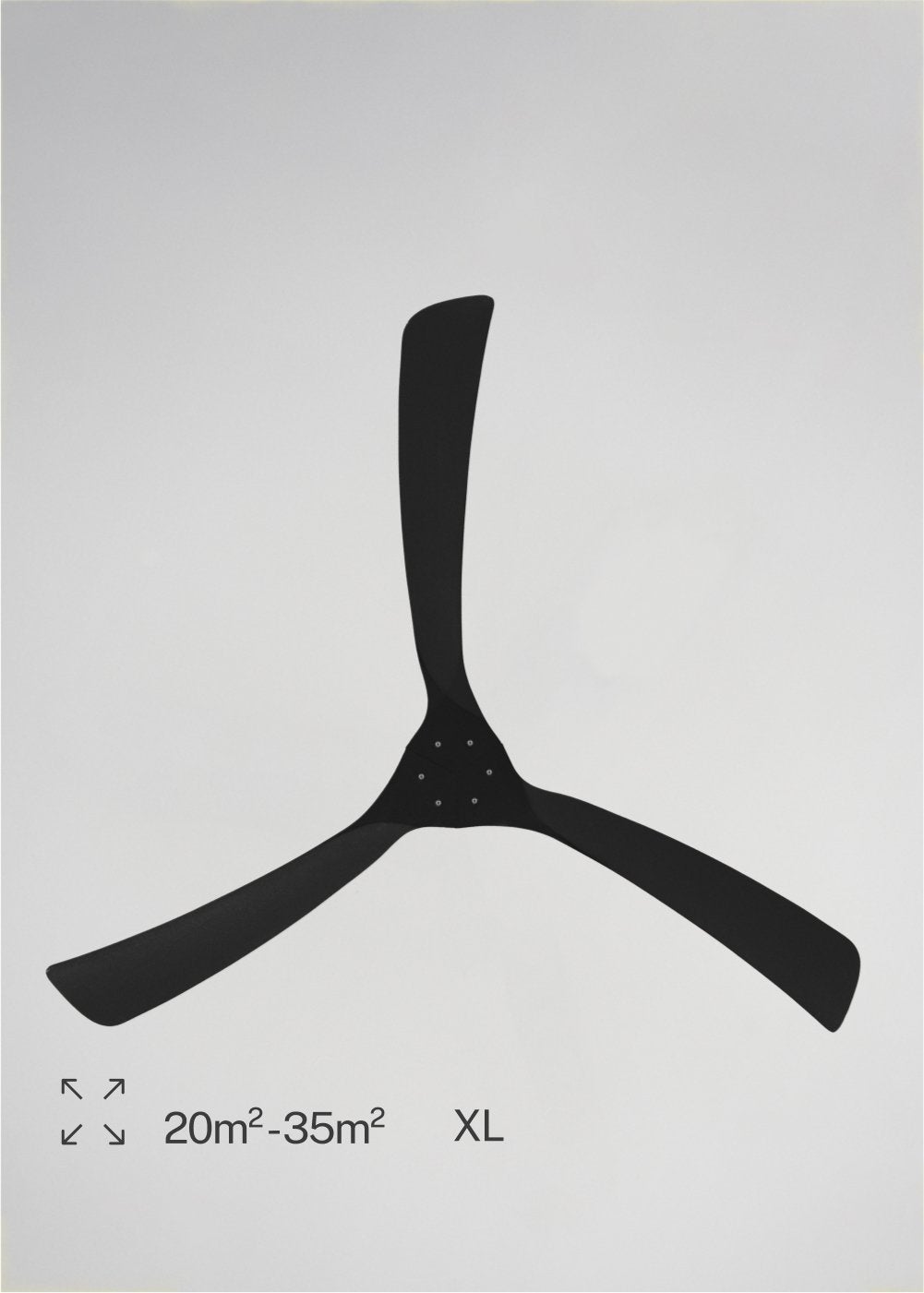 WIND LARGE DC - Ventilateur de Plafond 40W Silencieux XL Ø152 cm - Sans Lumière et Sans WIFI - 6
