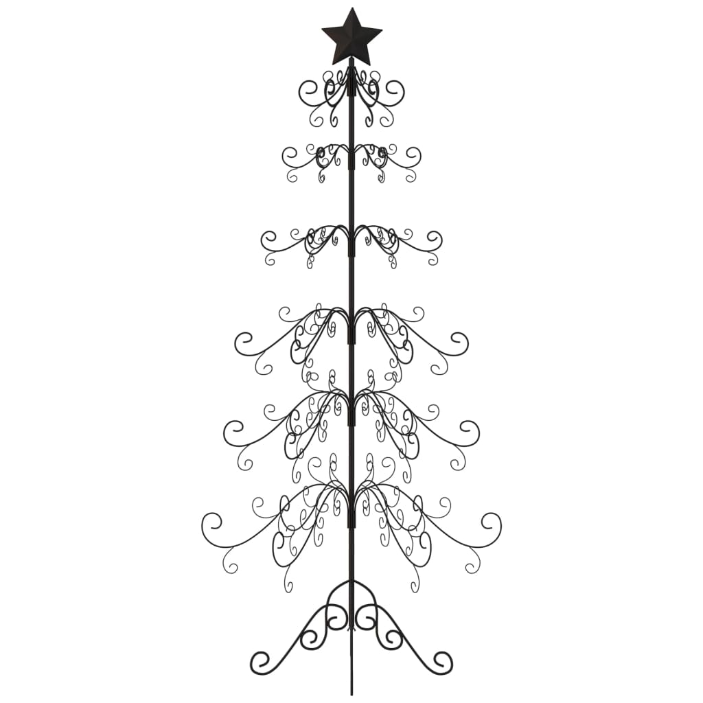 Árvore de natal para decoração metal preto 180 cm - COMFORTXL - 3
