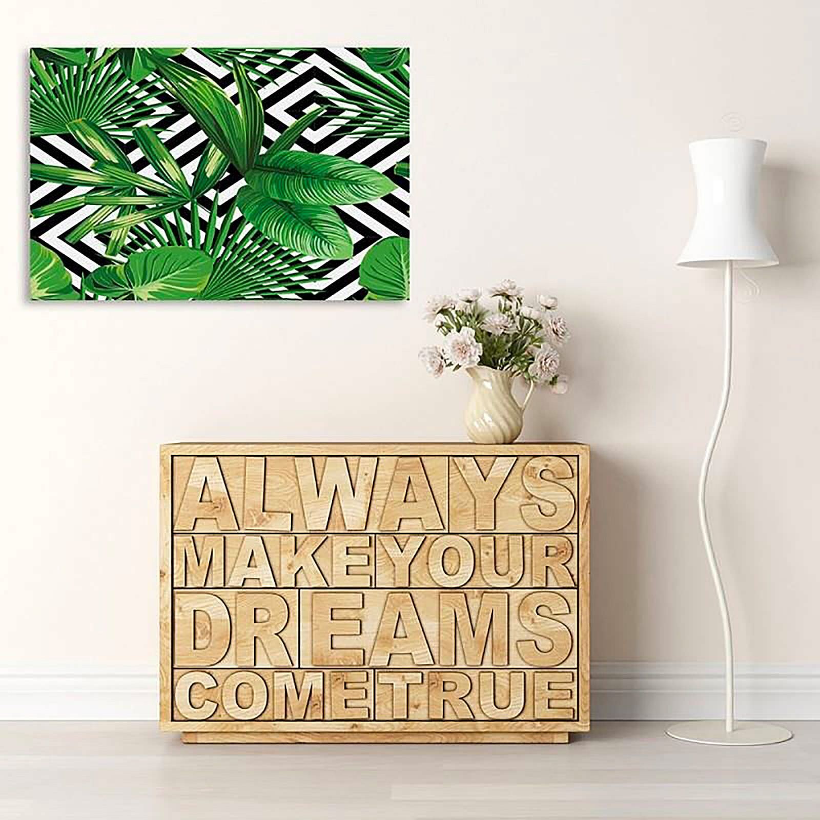 Tableau feuille de composition - 50 x 40 cm - 3