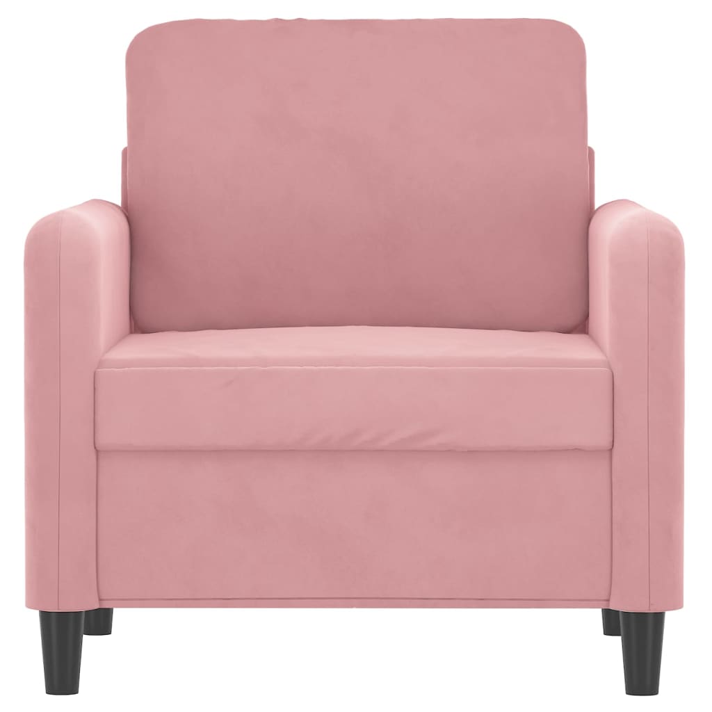 Fauteuil Rose 60 cm Velours - 3