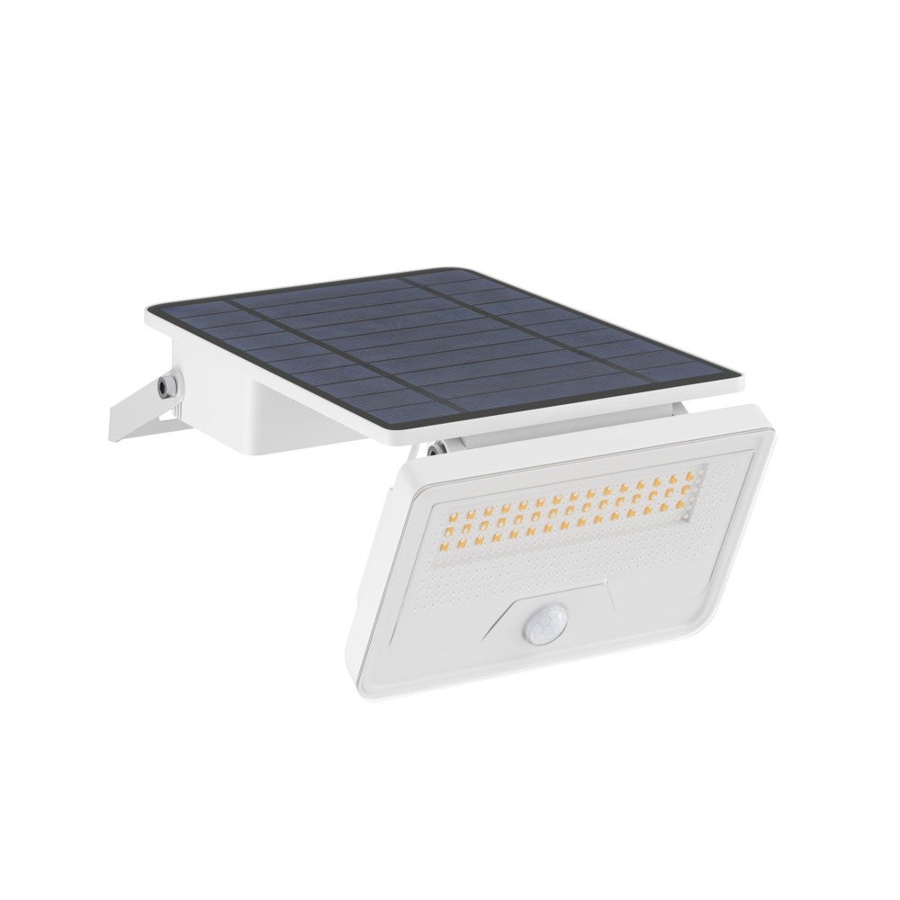Sky Solar Sensor – lampa solarna LED z czujnikiem ruchu i zmierzchu, 8 W, 1600 lm, 4000 K, IP54 – Beneito Faure – biała