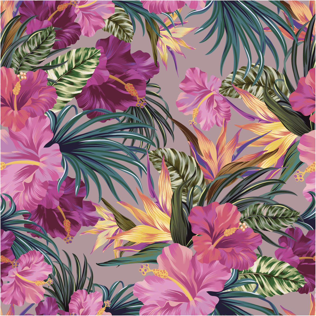 Adesivo arazzo tropicale Cartago - Sticker adesivo - adesivi murali - 50x50cm - 2