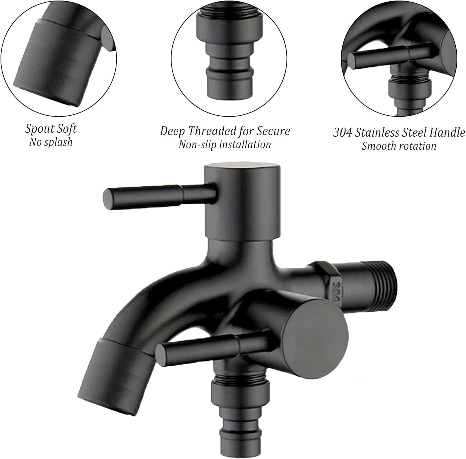 Robinet Double Universel 1/2