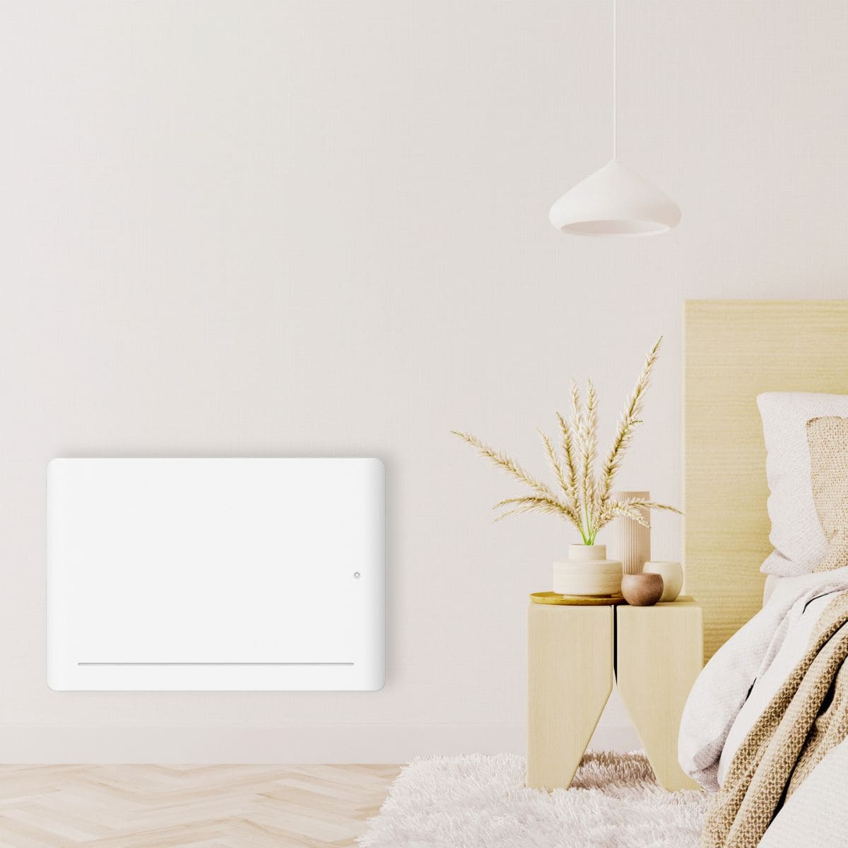 Chauffage électrique chaleur douce Leia - 2000W - Blanc - Voltman - 7