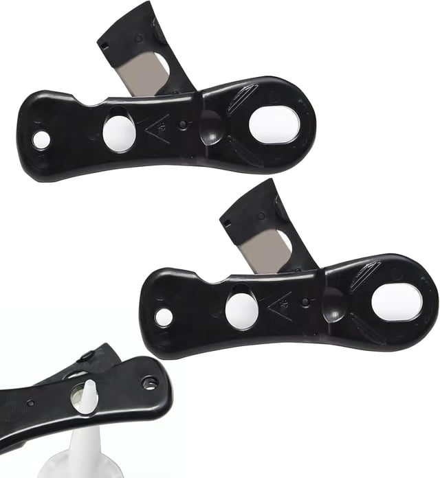 Set di 2 taglierine per cartucce per pistole in silicone, taglierina per cartucce per tubi in silicone, acrilico e vetro