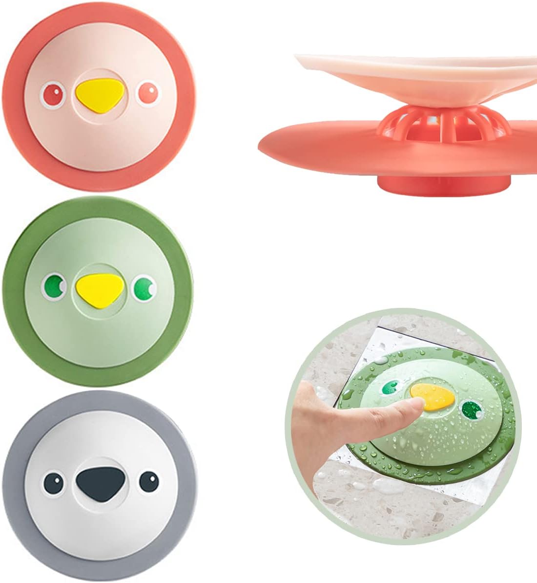 Lot De 3 Bouchons De Vidange En Silicone Universels Pour évier, Lavabo, Baignoire - Blanc, 15 Cm, étanchéité Parfaite - 2