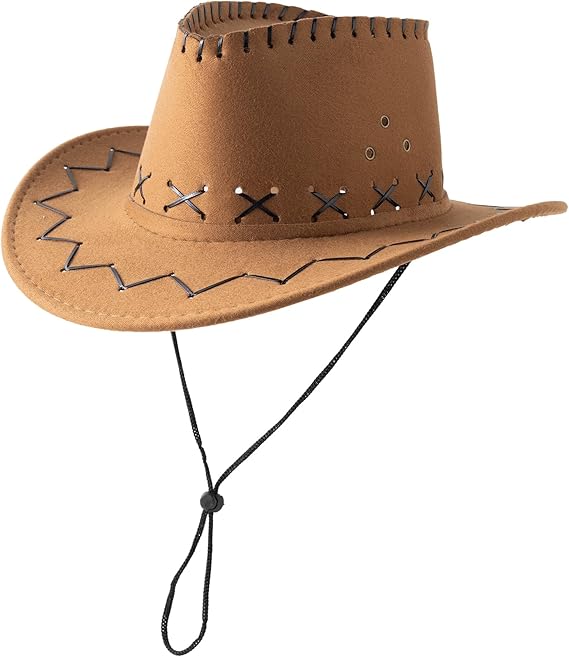 Chapeau Cowboy Femme Avec Strass - Style Western Noir