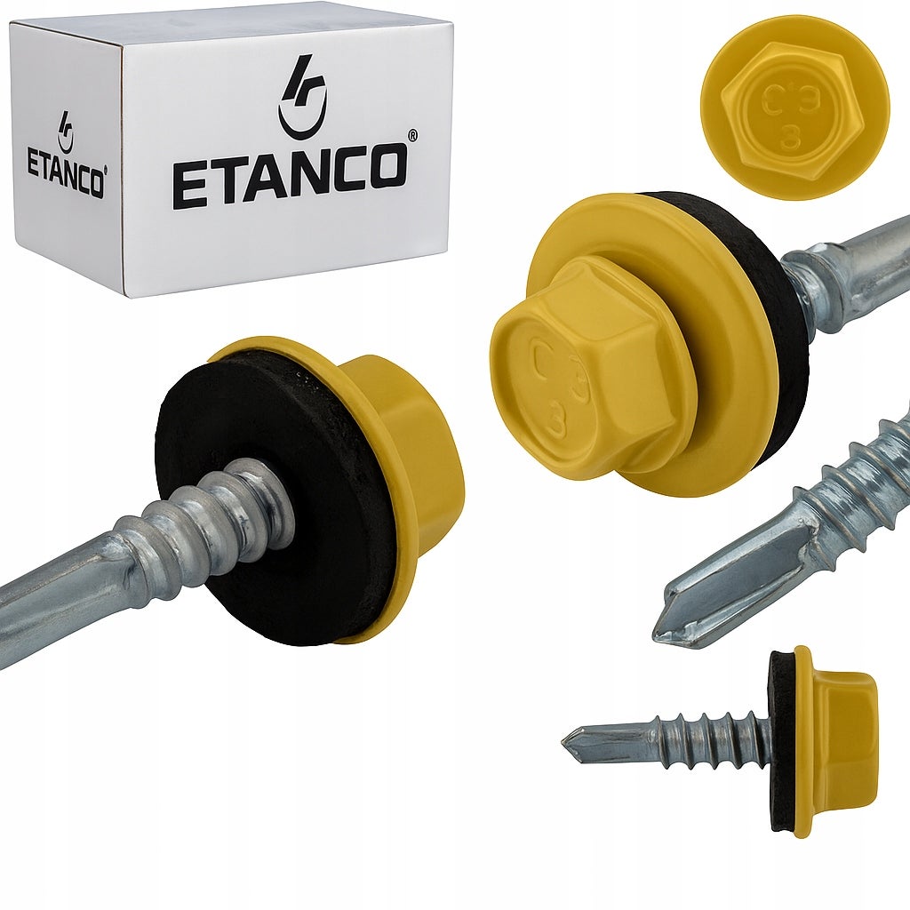Wkręty samowiercące do stali, metalu ETANCO GT5 5,5x25mm RAL 1002 250 szt.