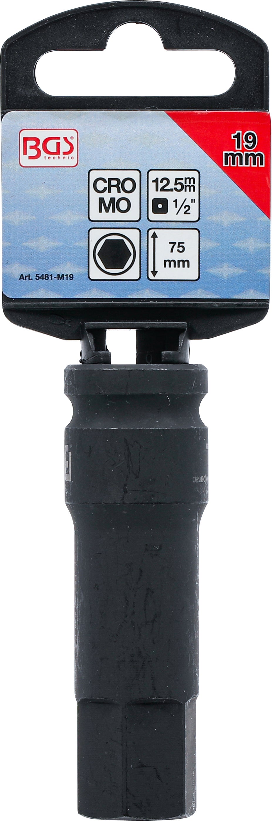 BGS Douille à embouts à choc | longueur 75 mm | 12,5 mm (1/2