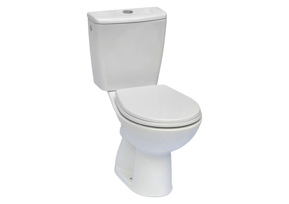 Inodoro Roca ADELE 35,5x64,5x39 cm + depósito + tapa | Leroy Merlin
