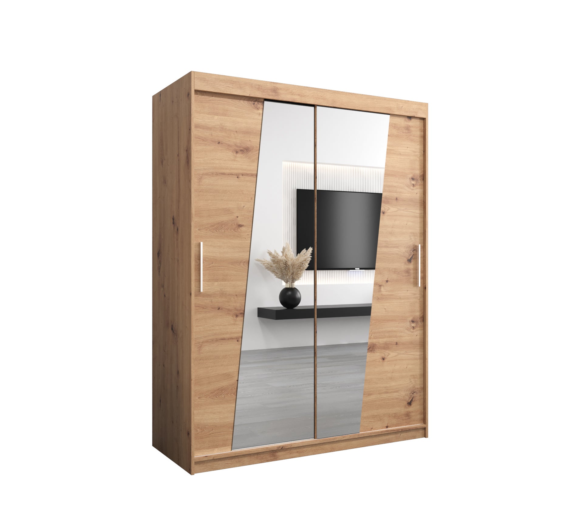 Szafa przesuwna garderoba RHOMB 150 x 62 x 200 cm Artisan - Abiks Meble