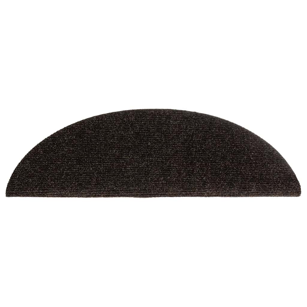 Tapis d'escalier auto-adhésifs 20 pcs | Paillasson d'escalier | Tapis de marche marron 56x17x3 cm CFW254423 - 4