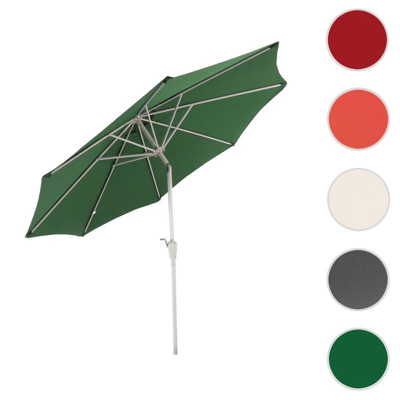 Parasol ogrodowy N19, parasol ogrodowy, Ø 3 m, regulowany, poliester/aluminium 5 kg ~ antracytowy