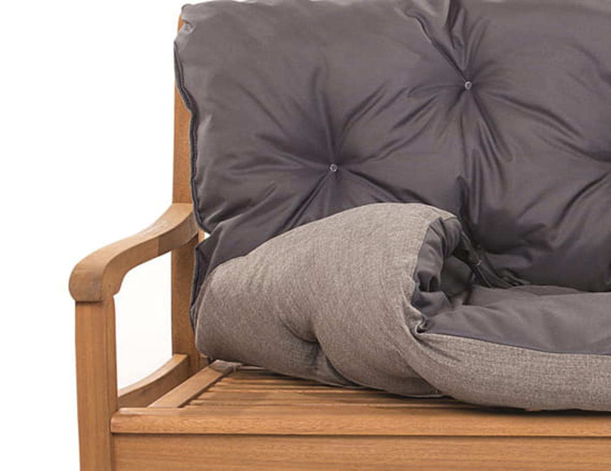 Set Coussins palettes, Assise 120 x 60 et Dossier 120 x 40cm Anthracite, coussins canapé / coussin pour palette in / extérieur, SETGARDEN - 3