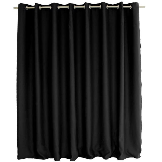 Rideau occultant grande largeur REGLISSE - 300 x 240 cm - Noir