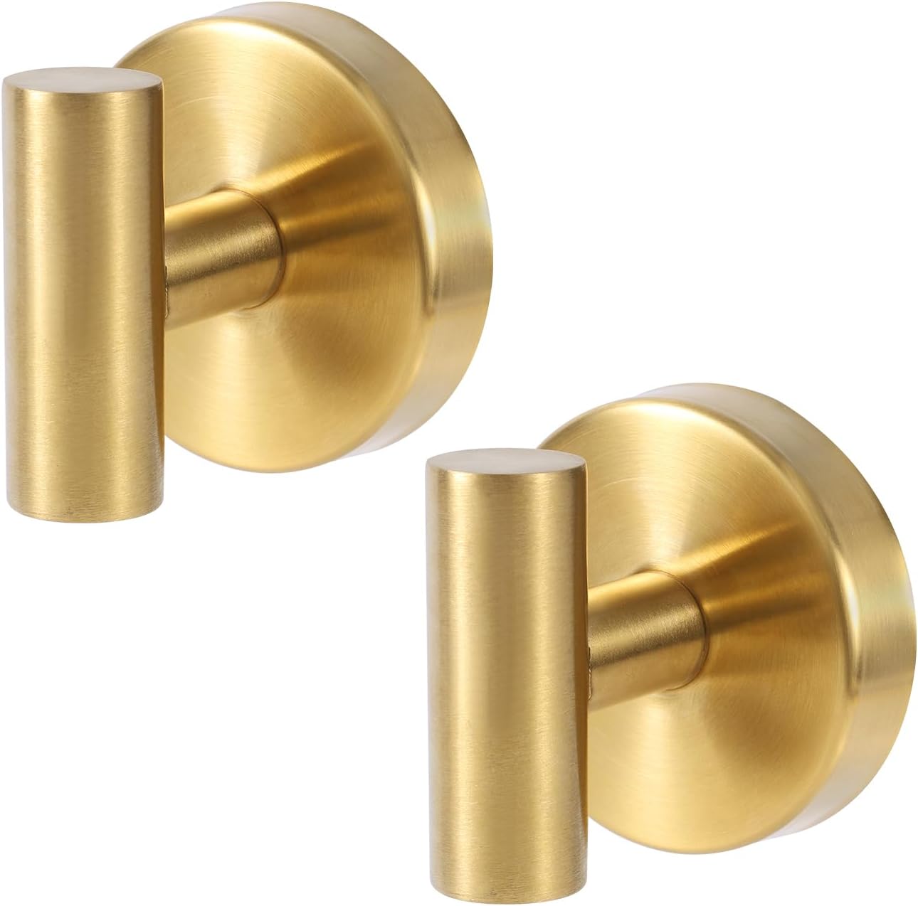 Gudetap Gancio per asciugamani da bagno, confezione da 2 pezzi, moderno, in oro spazzolato, con montaggio a parete, in acciaio inox SUS304, accessori da bagno GTA20802BG Gudetap Gancio per asciugamani da bagno, confezione da 2 pezzi, moderno, in oro spazzolato, con montaggio a parete, in acciaio inox SUS304, accessori da bagno GTA20802BG