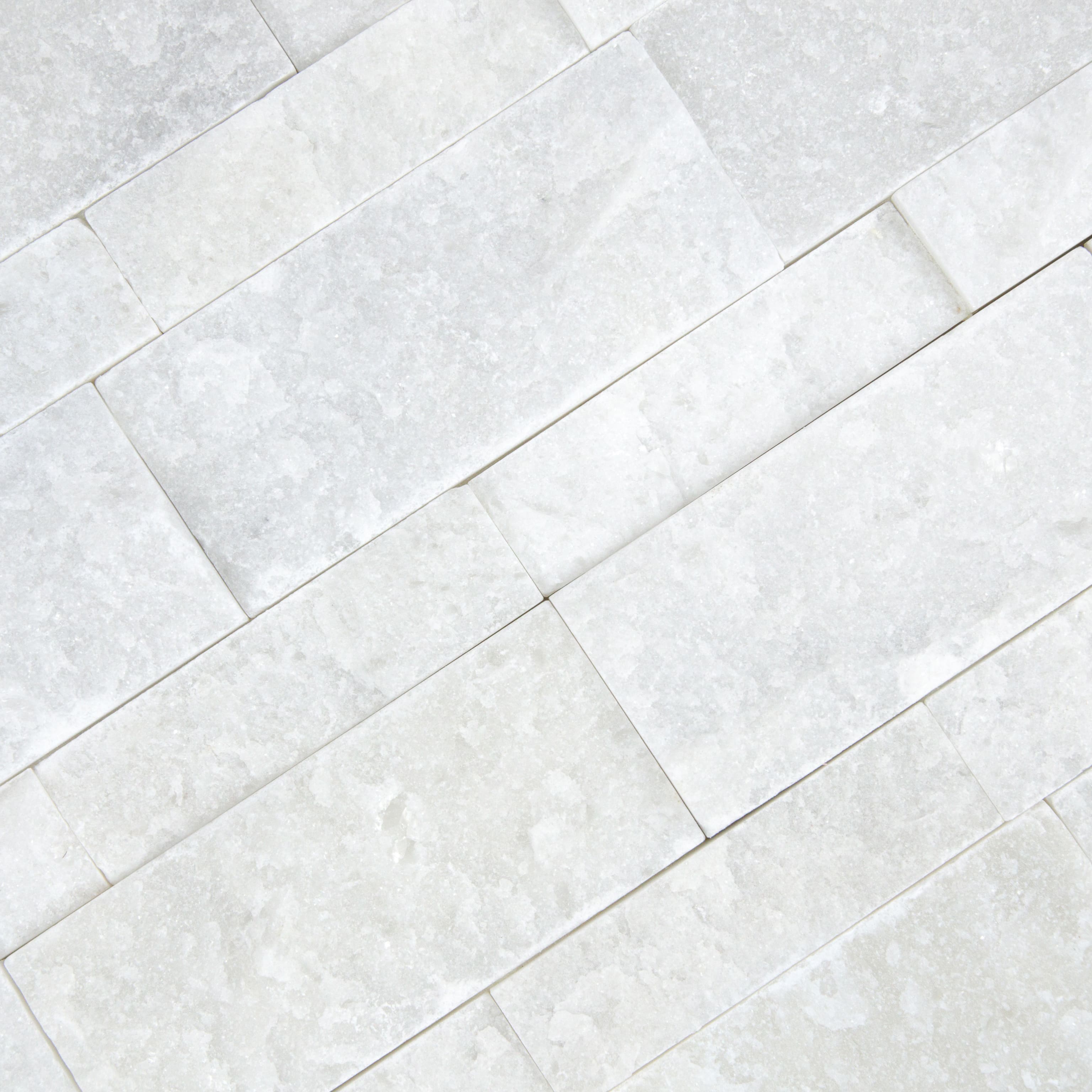 PLAQUETTE DE PAREMENT MARBRE BLANC CASA LINEA 15X45X1,7 - 2