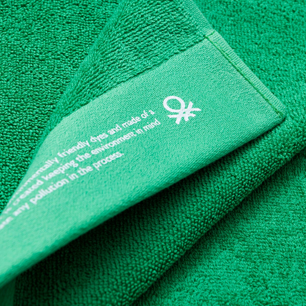 Telo da bagno Benetton ORGÁNIC BE Verde 90 x 150 cm - 6