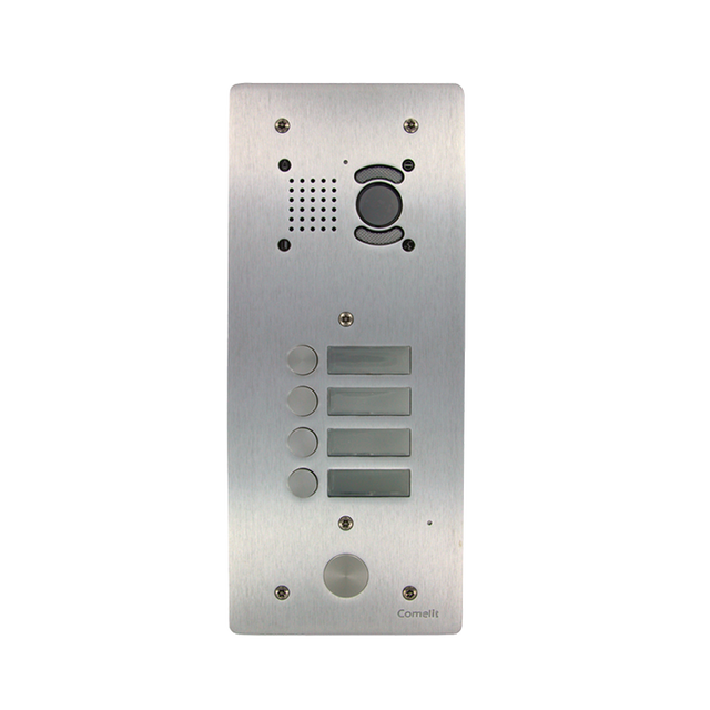 Platine vidéophonie 4 boutons + Module MH inclus - COMELIT - AV1004VIPTT