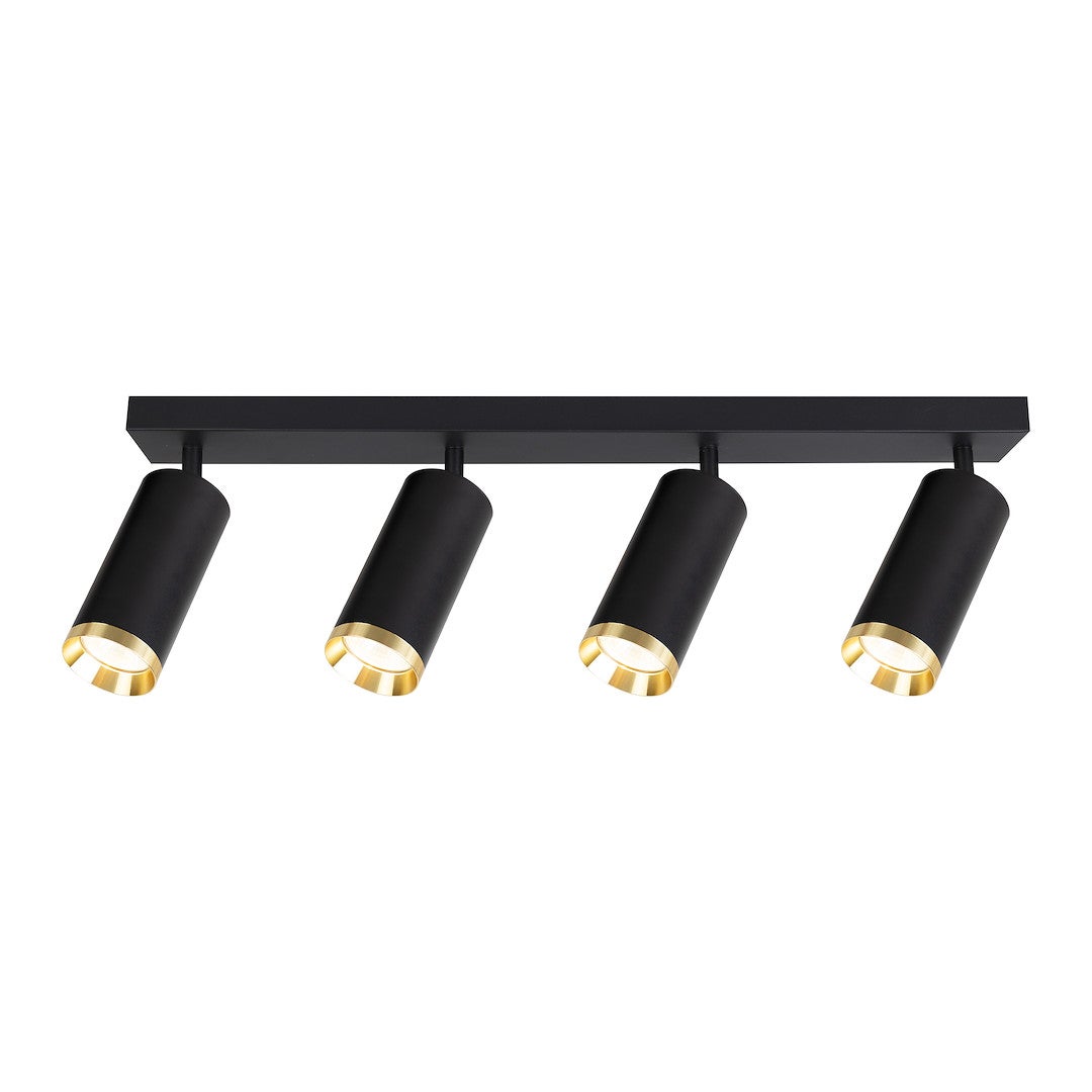 Reflektor sufitowy Spot MICA czarny 4xGU10x10W wym: 19,5 x 59,5 x 6 cm IP20 Milagro