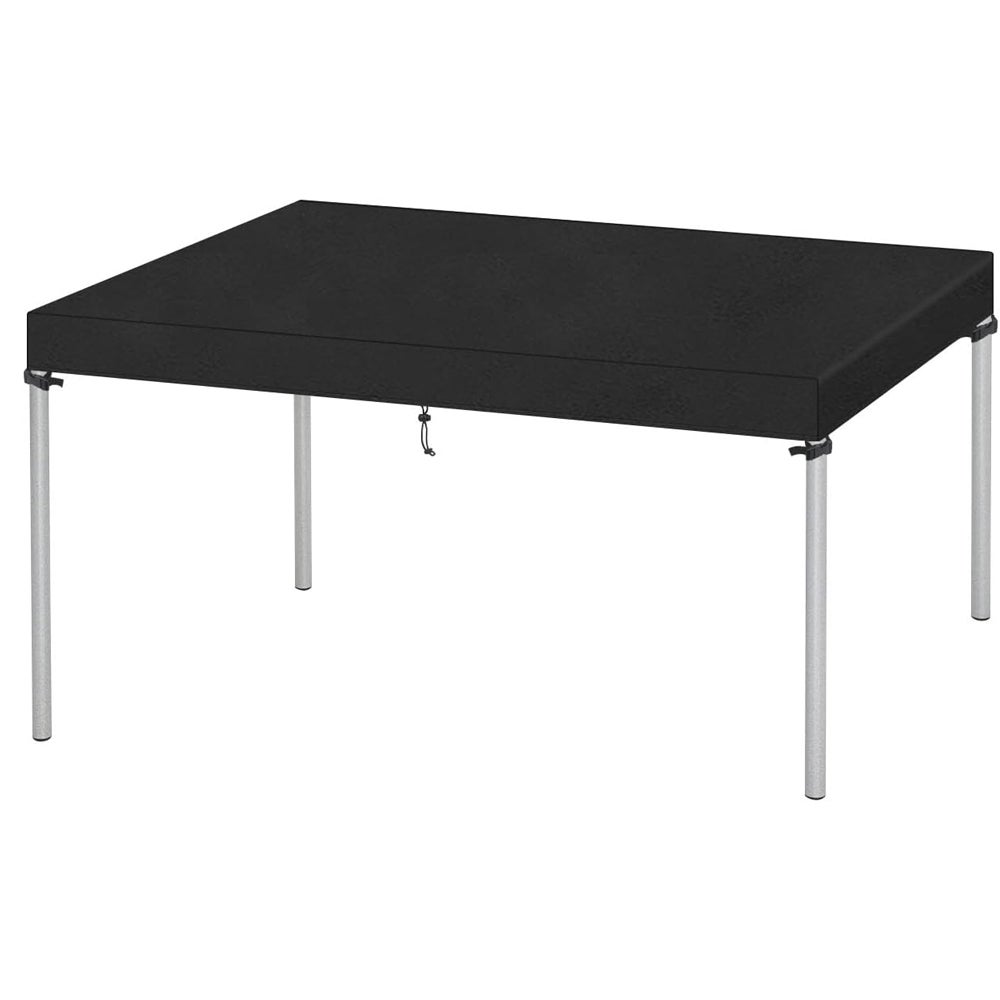 Wodoodporne płótno na stół ogrodowy, pokrowiec na meble ogrodowe, tkanina Oxford anty-UV, 122 cm długości x 122 cm szerokości x 10 cm wysokości.