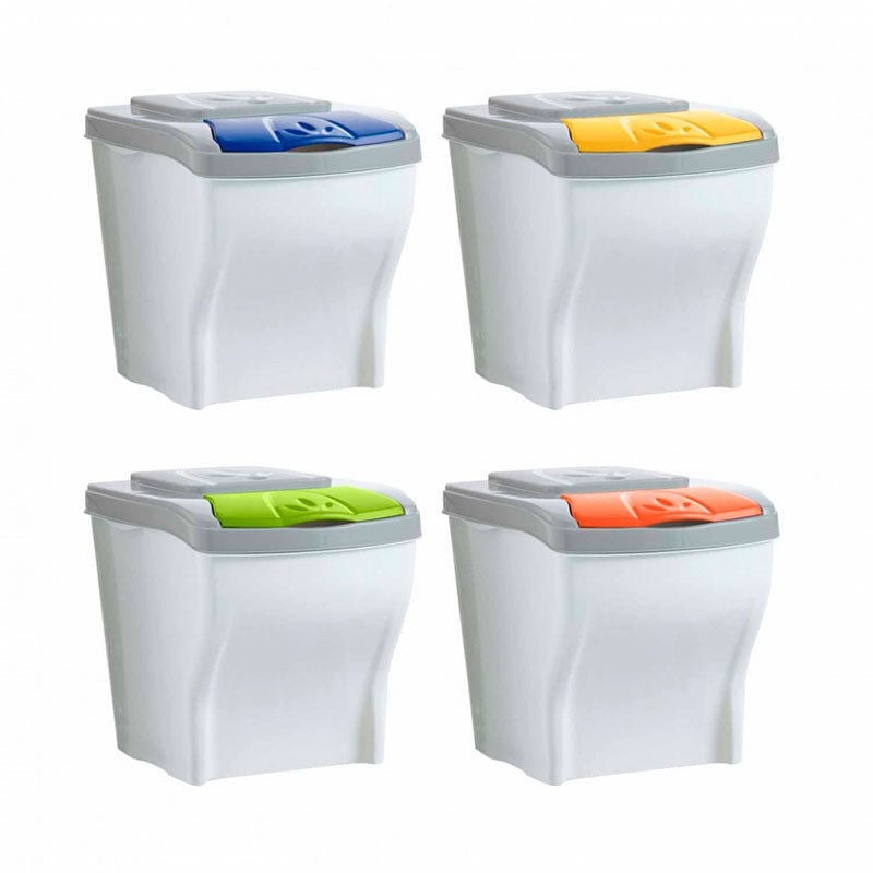 Bama Pattumiera Raccolta Differenziata Poker Set 4 Pz - 8