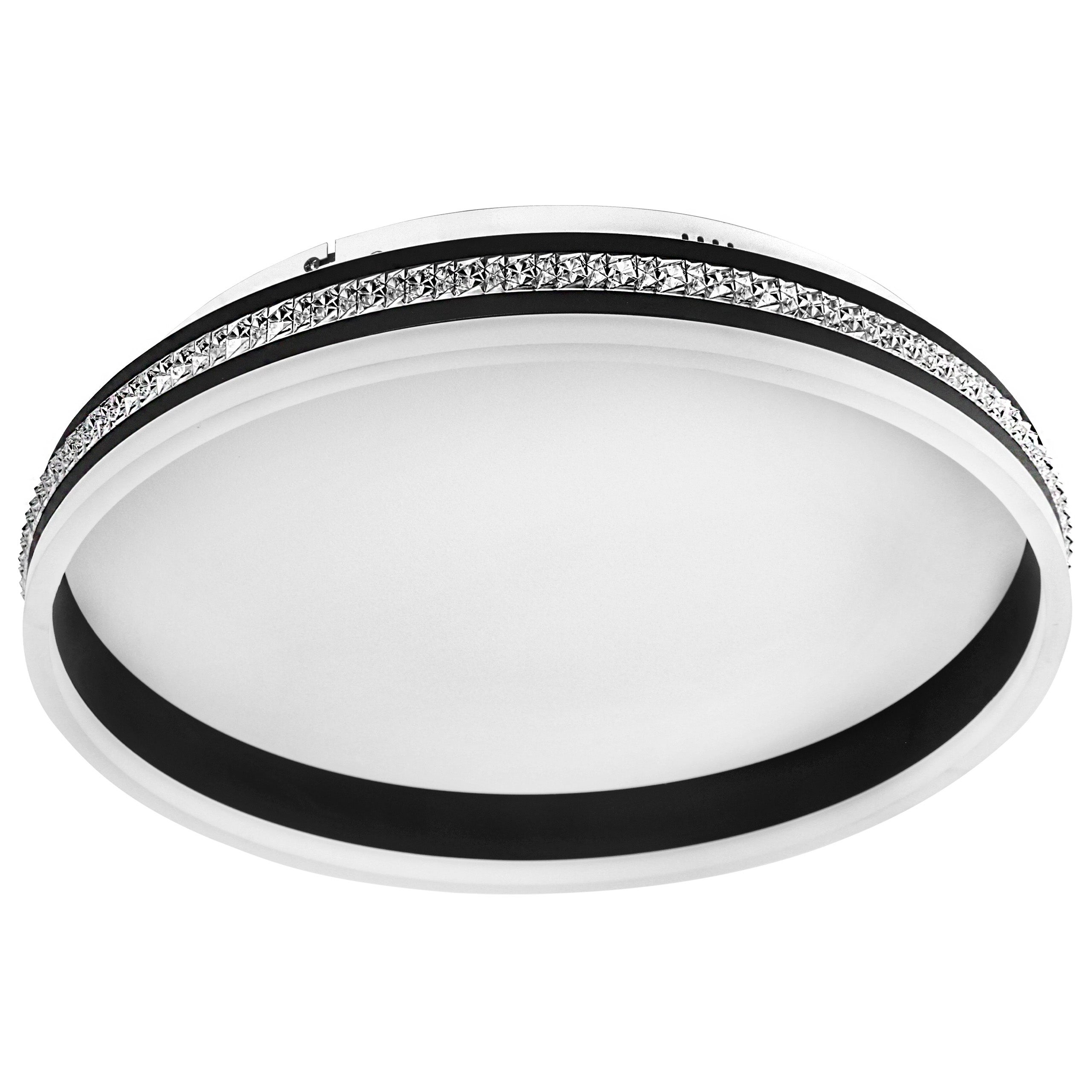 Żyrandol LED 48W 50cm IP20 4000K neutralna biel czarny z białym XUDO