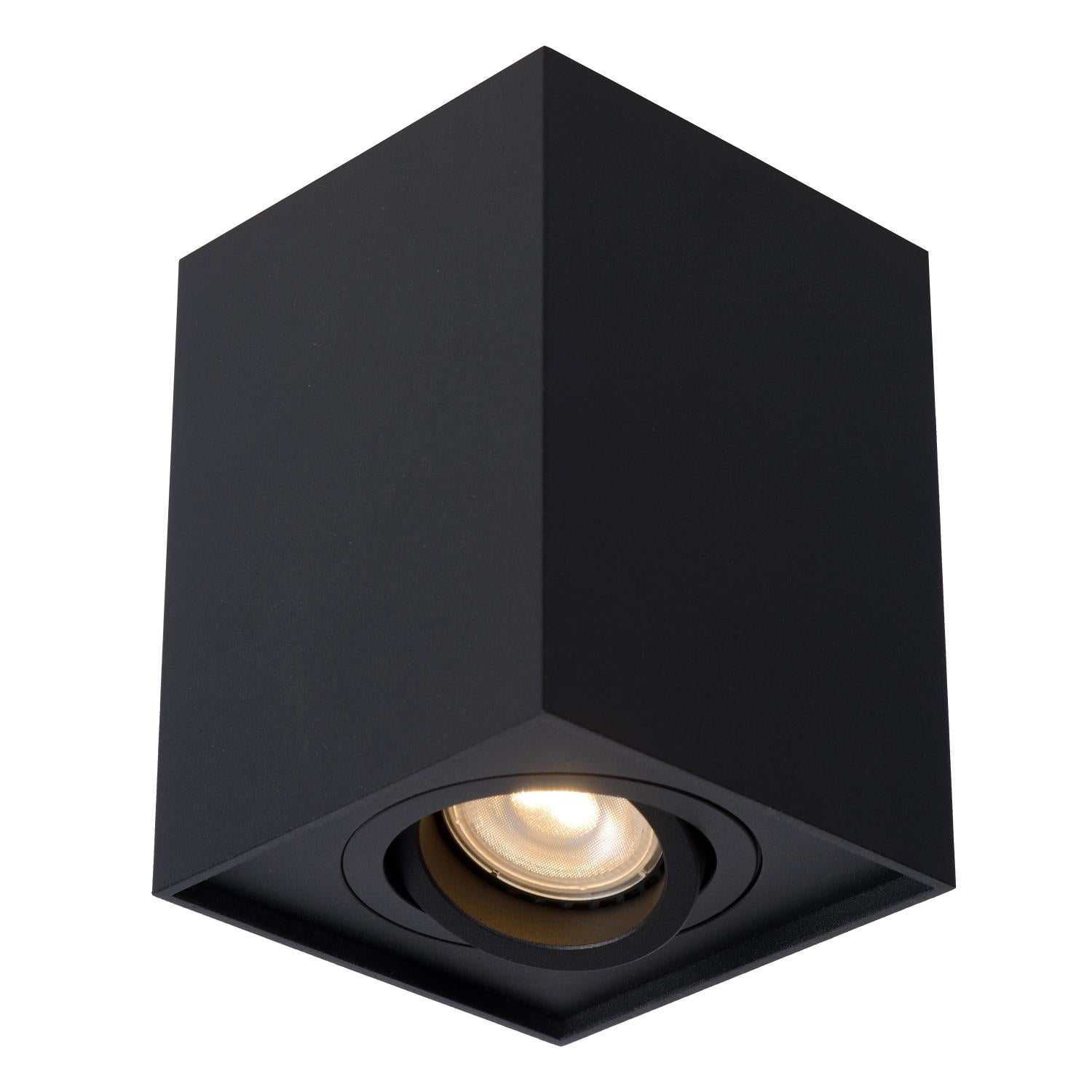 Spot plafond TUBE - Noir - 1xGU10 (MR16) - Lucide - 7
