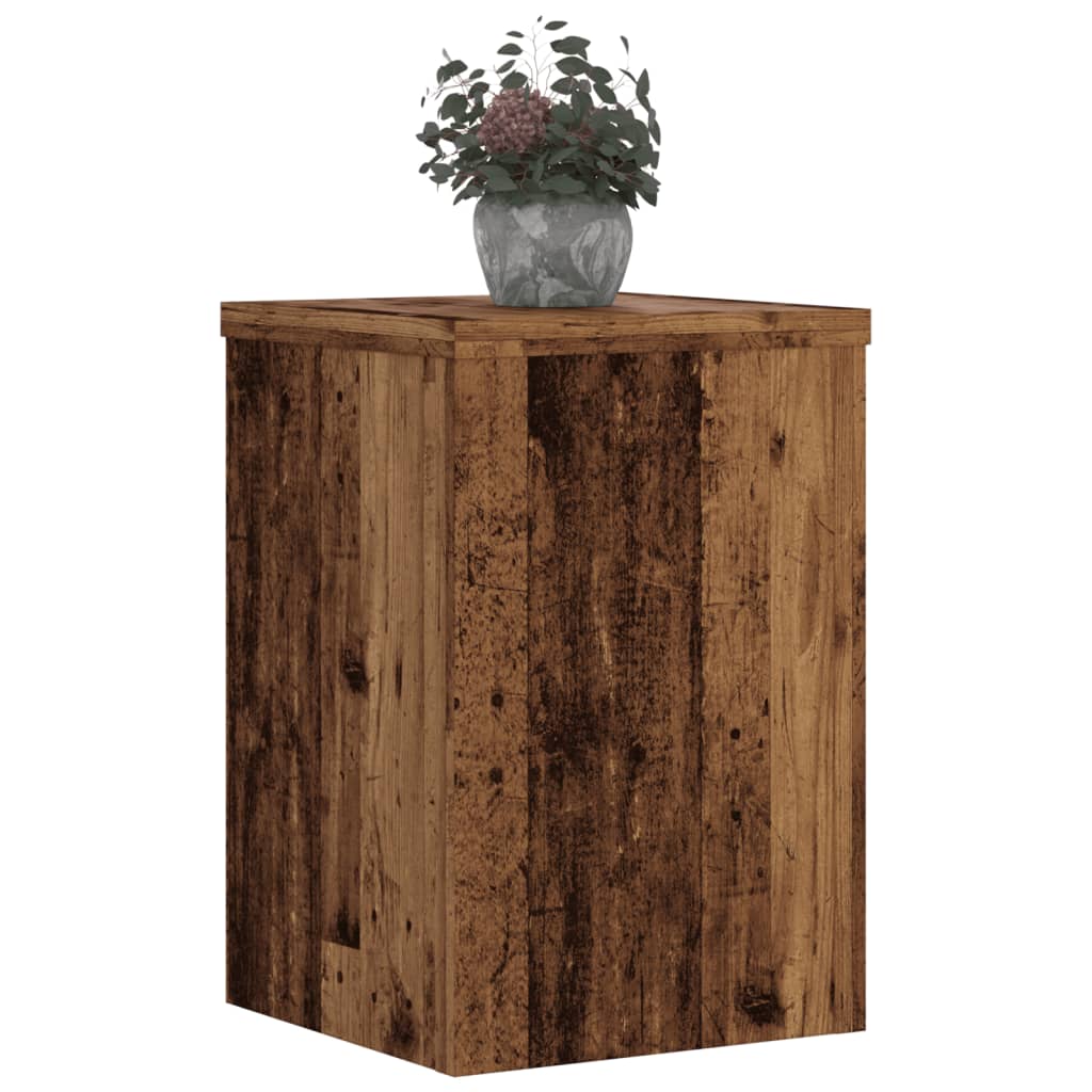 Support de plantes, 2 pièces, bois ancien, 20 x 20 x 30 cm - 8