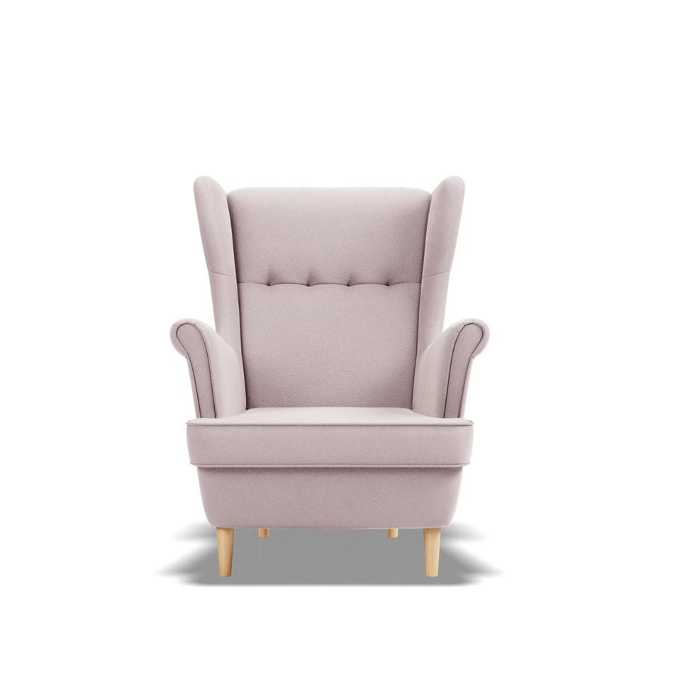 Fotel skandynawski, Myso Mini dla dzieci, 54x60x73 cm, pudrowy róż | TYLETEGOTU