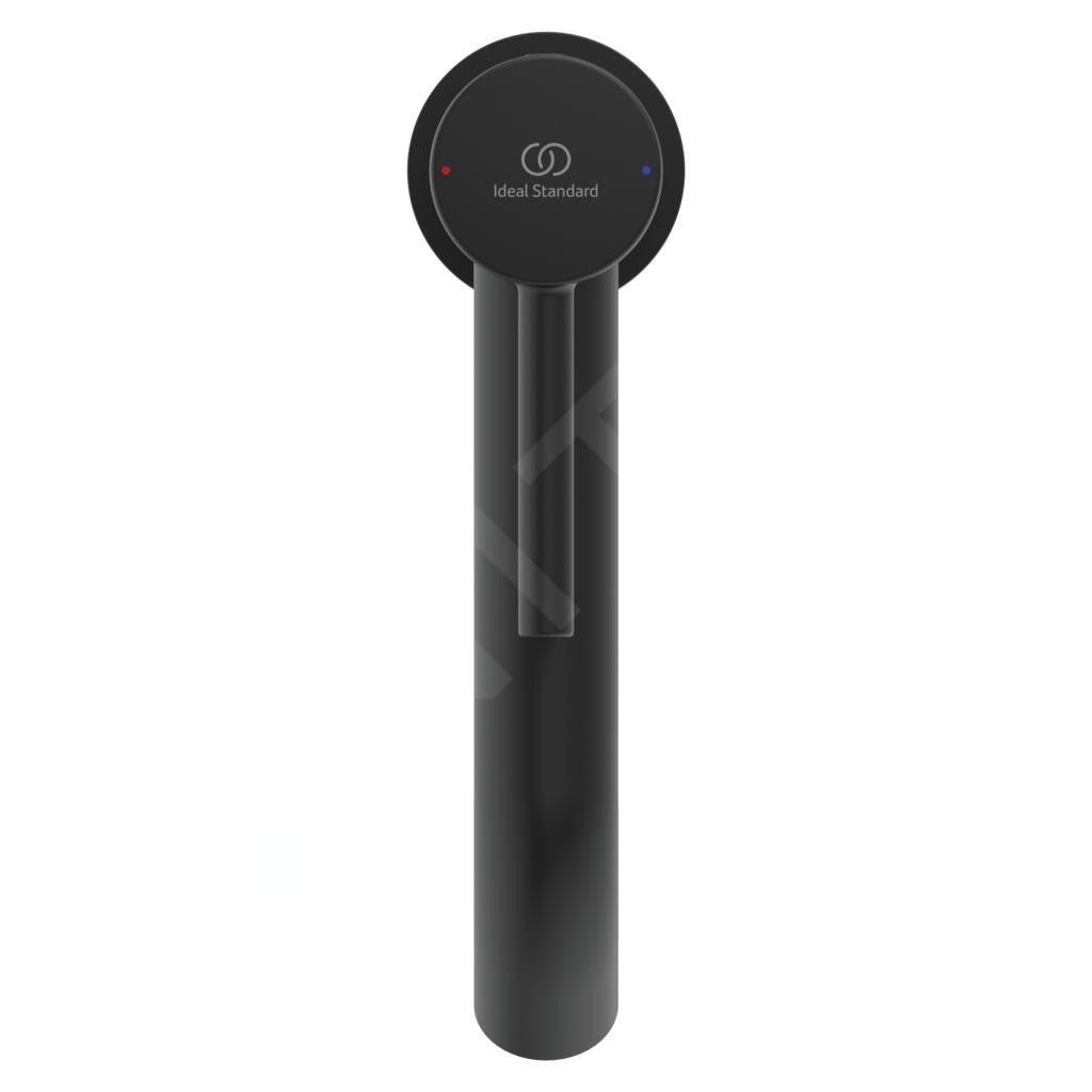 Mitigeur de lavabo CERALINE, réhaussé - Noir mat - 7