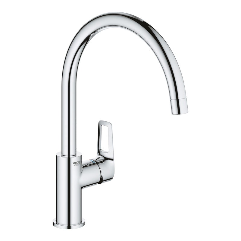 Bateria kuchenna z wysoką wylewką, chrom, GROHE, Start Loop - QuickFix