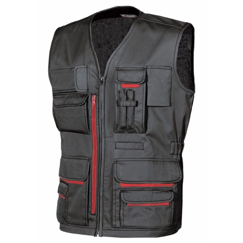 MC Allister Ranger Travail Gilet matelassé Outdoor Noir