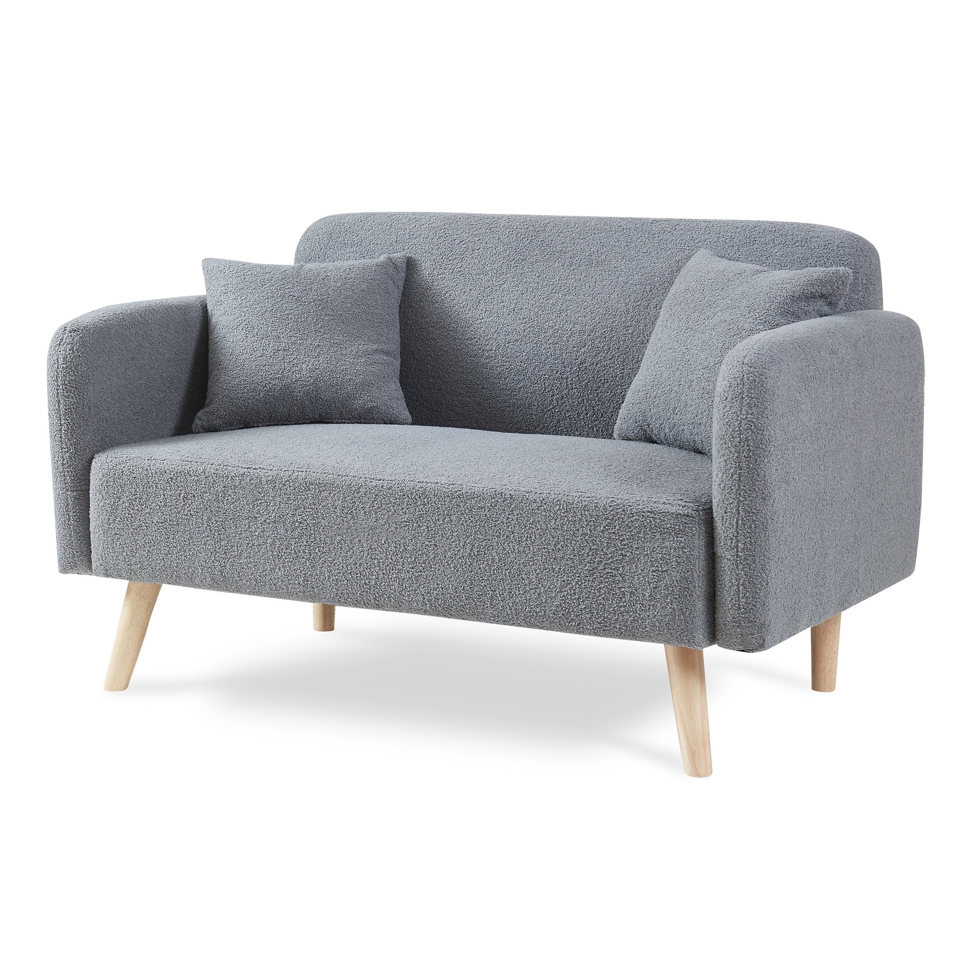 HOMCOM 2-zitsbank, bank met armleuningen, rugkussen, woonkamerbank met linnenlook, gestoffeerde bank voor woonkamer, slaapkamer 115 x 66,5 x 73 cm, donkergrijs HOMCOM 2-zitsbank, bank met armleuningen, rugkussen, woonkamerbank met linnenlook, gestoffeerde bank voor woonkamer, slaapkamer 115 x 66,5 x 73 cm, donkergrijs