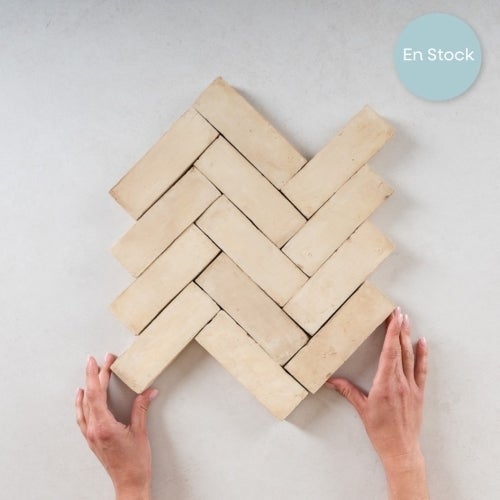 Carrelage Véritable Bejmat Marocain Naturel 4,5x14,5cm (0,66m²) - Les Carreaux de Jean - 3