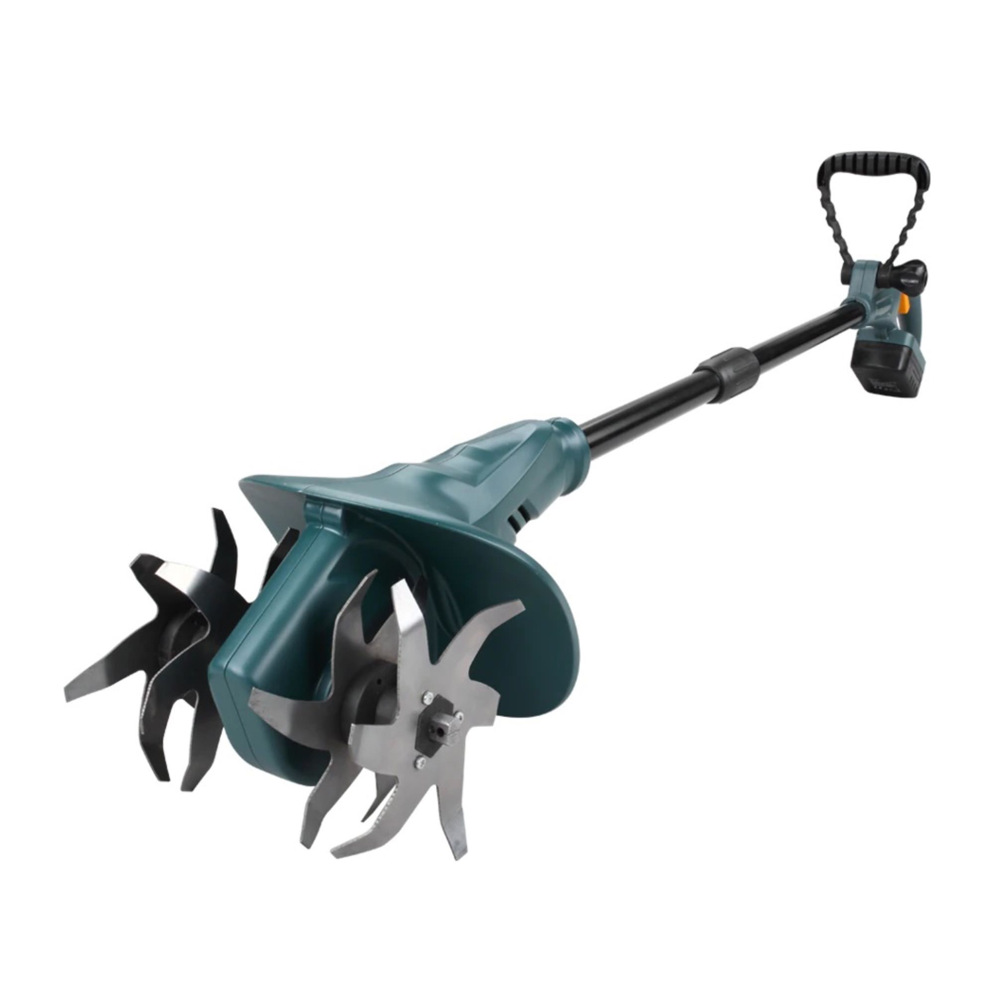 Elettrozappa Senza Fili 18V Batteria Inclusa 4 Frese Manico Regolabile 3,9kg Cura Orto Giardino - 4