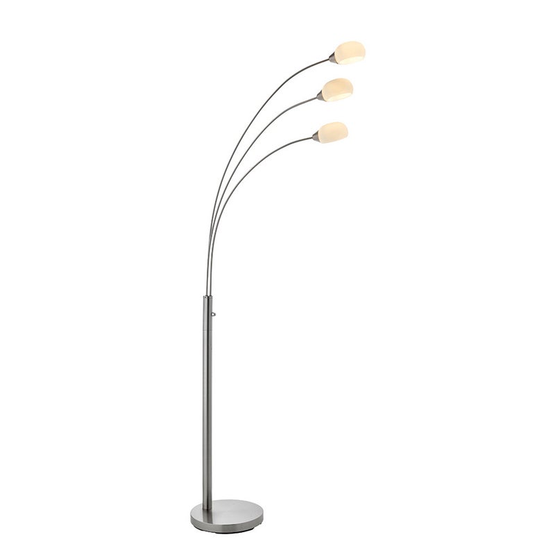 Lampa stojąca LED JASPA 5,5W 3000KK 1100lm metal satynowa niklowa wym:180x28x65cm 3-ramienna Endon