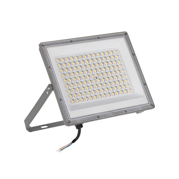 Naświetlacz LED szary LED 100W 3000/4000/6500K 8500/10800/9700lm IP65 wym: 26,3 x 27,6 x 2,6 cm aluminium Kanlux
