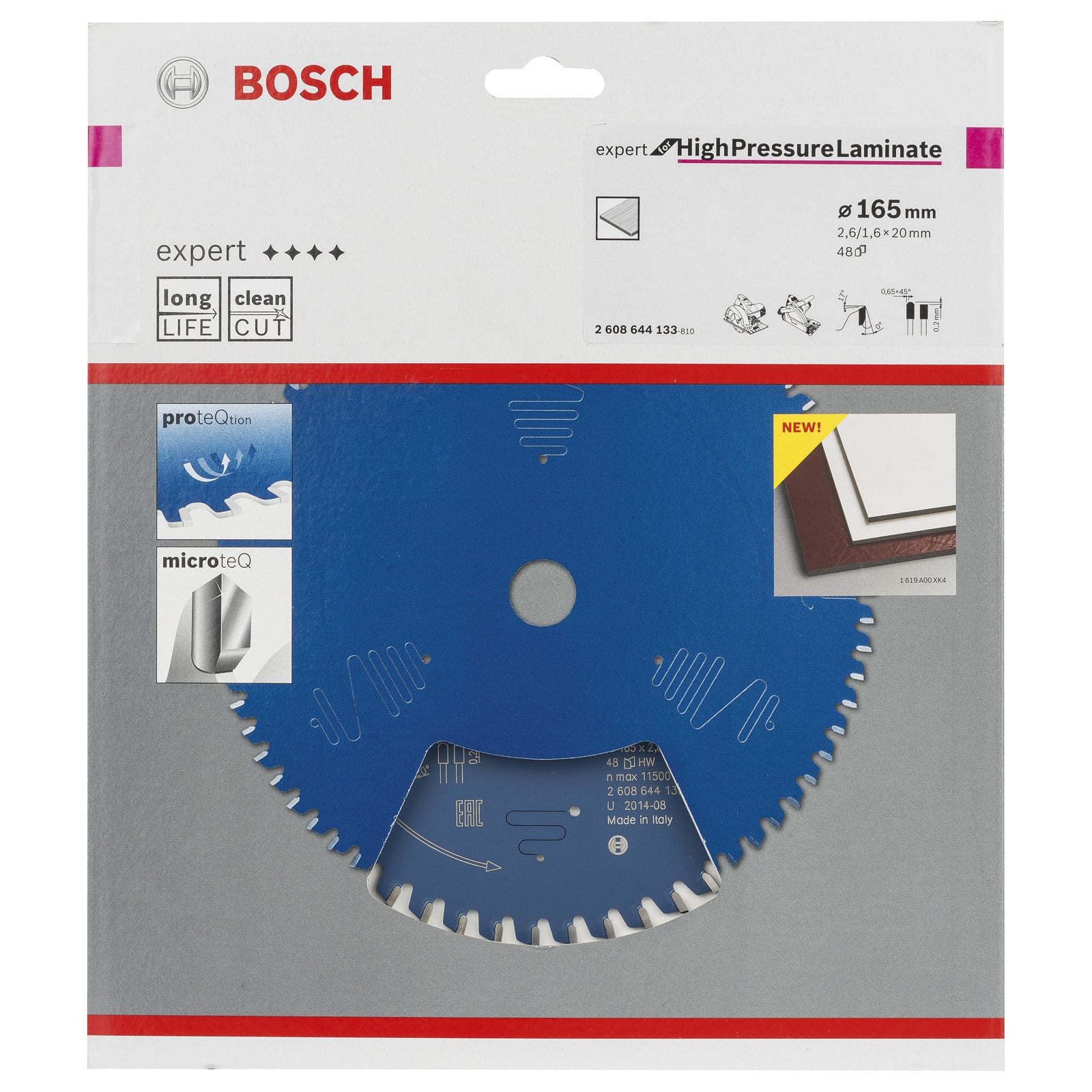 Bosch Professional - Lame Scie Circulaire Expert Panneaux Stratifies Hte Pression 165X20X2,6mm, 48D - 2608644133 - 5