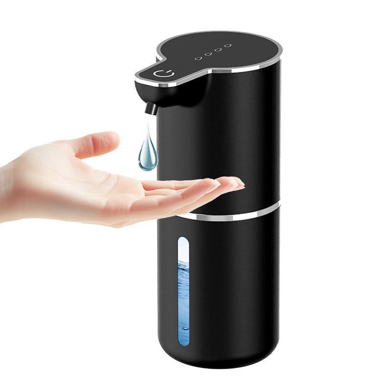 Automatyczny dozownik mydła z czujnikiem - 350 ml - ładowany przez USB - dozownik płynu - czarny