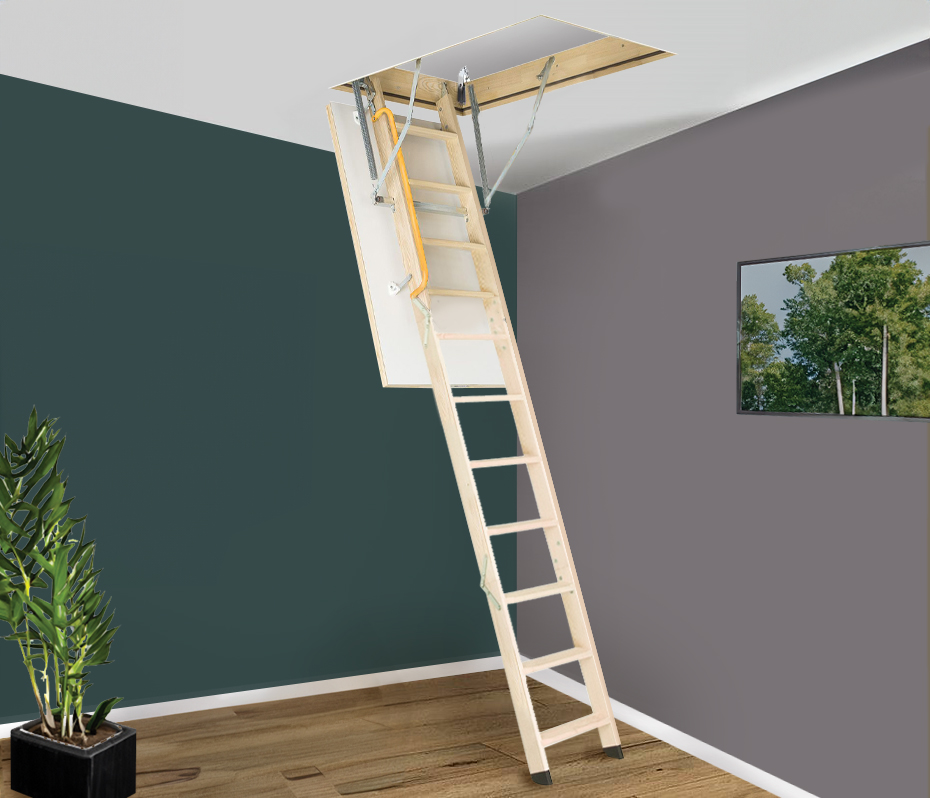 escalier escamotable Profi - Dimensions du caisson 130 x 60 cm - Hauteur 280 cm - Valeur U 1,26 W/m² - 3