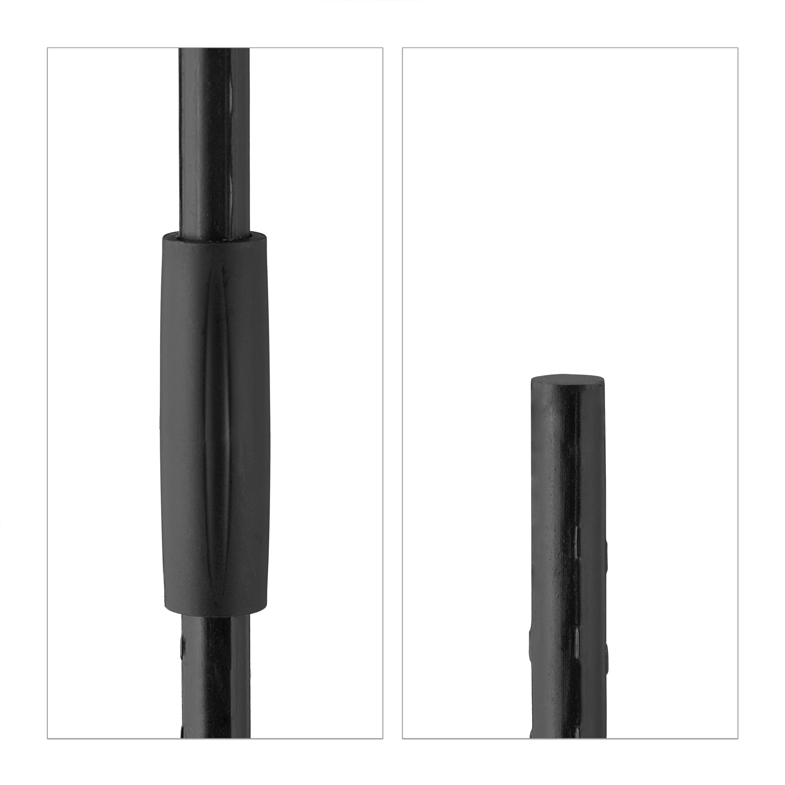 Trellis obélisque, lot de 2, 160 m de hauteur, plantes grimpantes, en métal, stable, tour pour rosier, noir, Relaxdays - 7