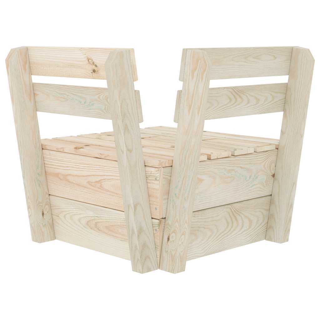 Maison Exclusive - Canapé d'angle sectionnel palette Bois d'épicéa imprégné - 5