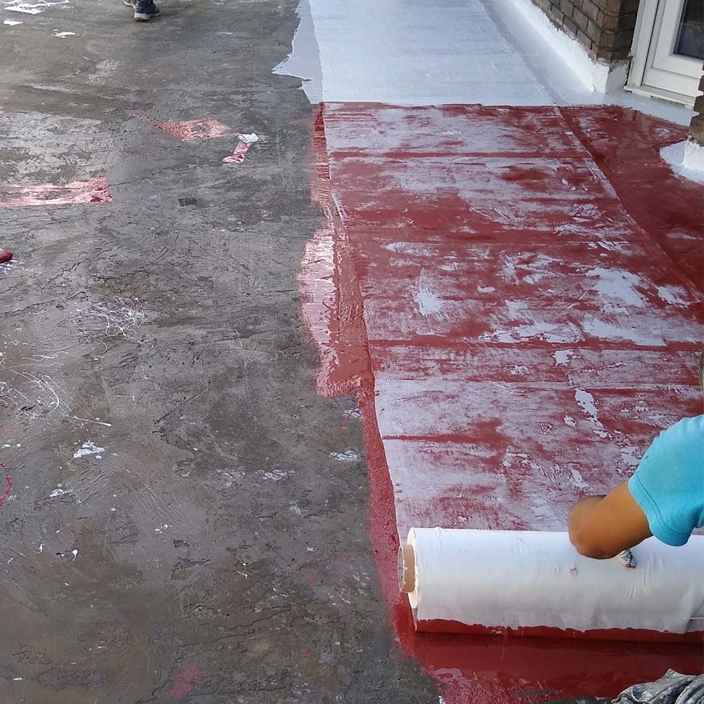 Rouleau Géotex Blanc 25m x 1m (Poids : 60 g/m²) - Géotextile tissé de renfort pour travaux d'étanchéité. Application facile - 5
